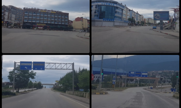 Tüm Şehirde Sokaklar Bomboş Kaldı.